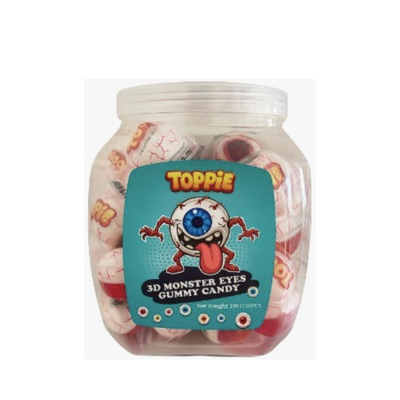 Toppie 3D Monster Eyes Gummy Candy